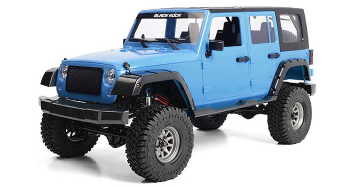 RC4WD Cross Country 1/10 Trail Truck RTR - Black Rock Body Set - Blue