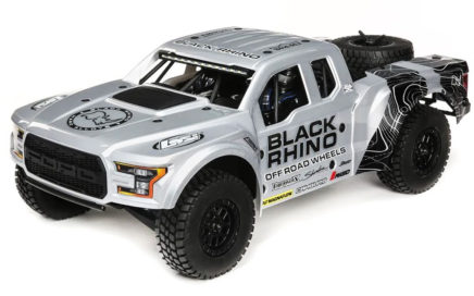 Losi Baja Rey Ford Raptor Black Rhino 4WD Desert Truck RTR