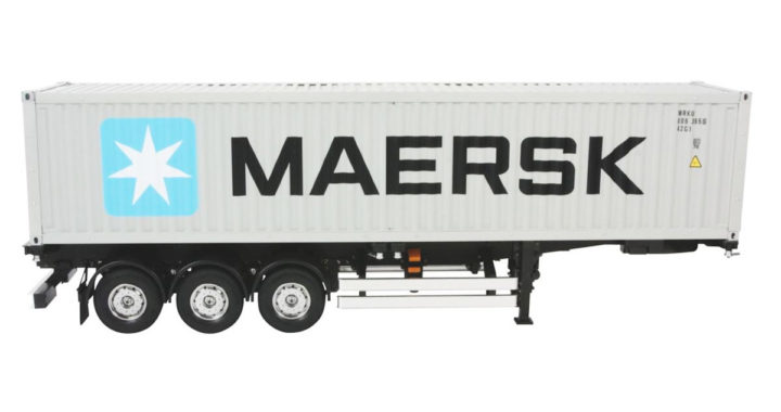 Tamiya 3-Axle Maersk Container Semi Trailer Kit