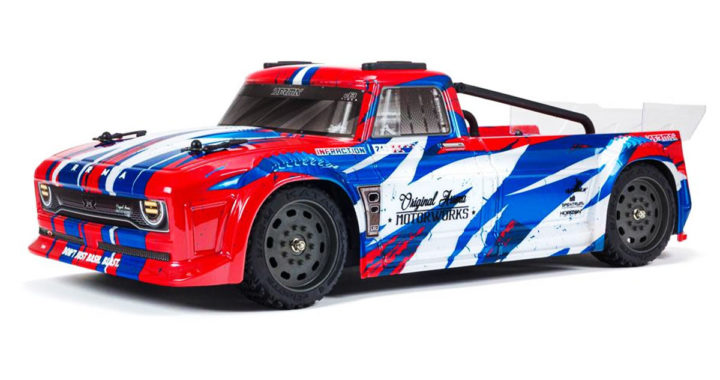 ARRMA Infraction V3 Resto-Mod Street Bash Truck - Red/Blue