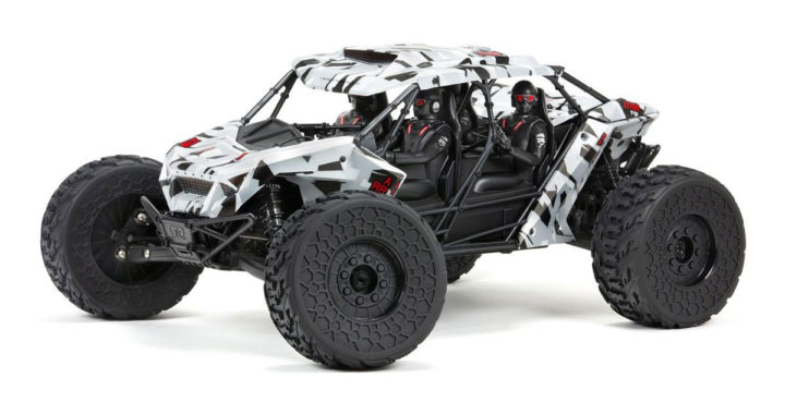 ARRMA Fireteam 6S BLX 4WD Speed Assault Vehicle - White Camo