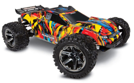 Traxxas Rustler 4x4 VXL Brushless Stadium Truck RTR - Solar Flare