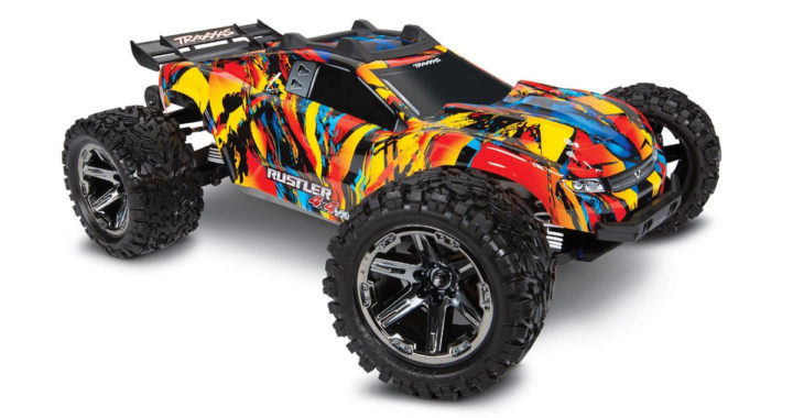 Traxxas Rustler 4x4 VXL Brushless Stadium Truck RTR - Solar Flare