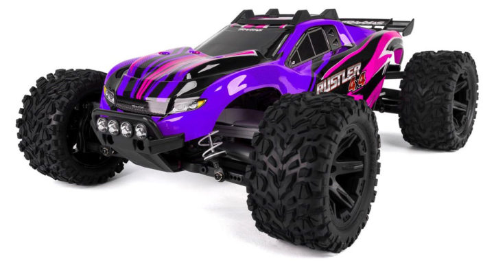 Traxxas Rustler 4x4 Stadium Truck RTR with Lights - Pink