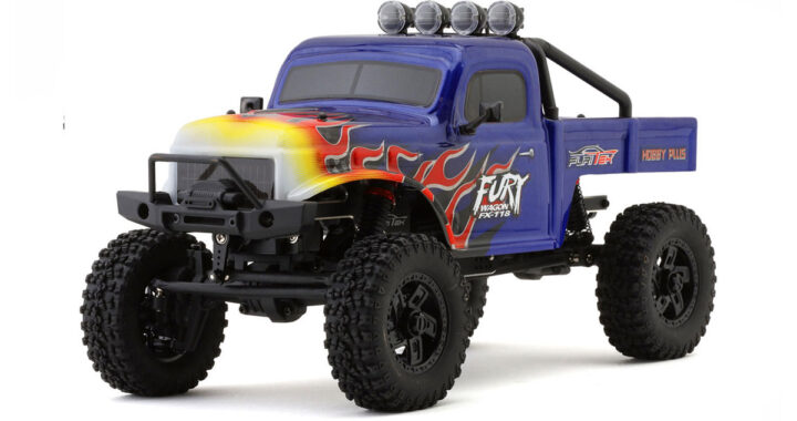 Furitek FX118 Fury Wagon Rock Crawler – Blue w/Flames