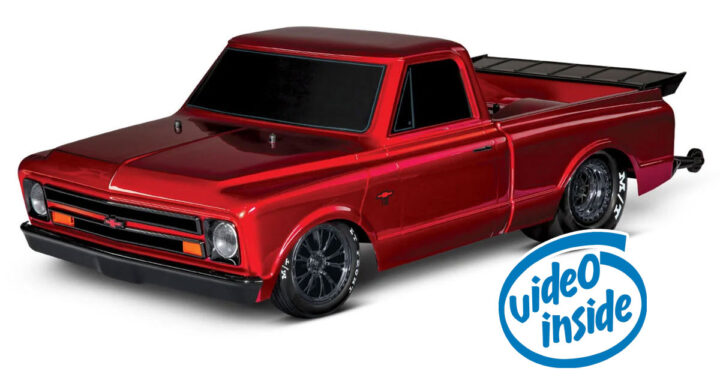 Traxxas Drag Slash HD 1967 Chevrolet C10 No Prep - Red