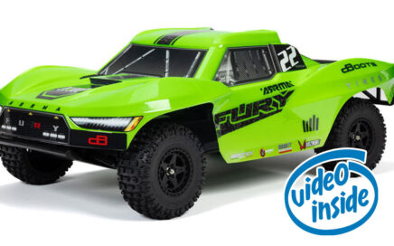 ARRMA Fury 2WD MEGA 550 Brushed Short Course Truck - Green