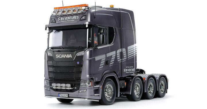 Tamiya Scania 770 S 8x4/4 Semi Truck Kit - Gunmetal Edition