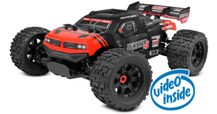 Corally PuniCorally Punisher 4S Monster Truck RTR - Red